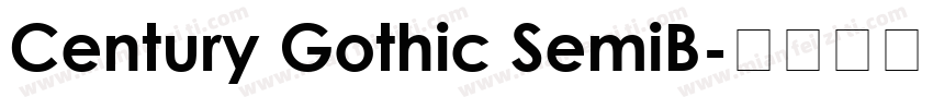 Century Gothic SemiB字体转换